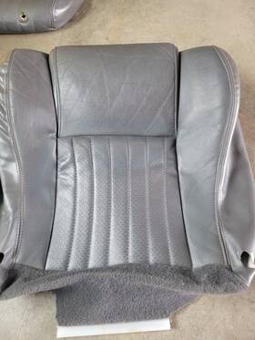 Pontiac 0158chvtsstdsbtl 98-02 Firebird Trans Am -passenger S Bottom Leather Seat Cover Dark Gray