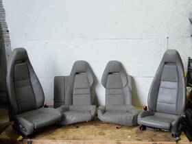 06.22.23.28 Porsche 2010 - 2016 Panamera Seat Leather Bucket Electric Rear Front Set Of 4