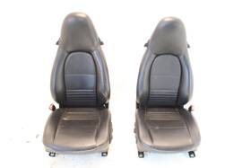 202-52206l Porsche 2000 911 Carrera 4 Driver And Passenger Front Cloth Leather Seats
