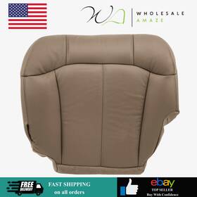 Pplu222 Priprilod Leather Med Tan 522 Or 52i Driver Side Bottom Seat Cover Chevy Silverado