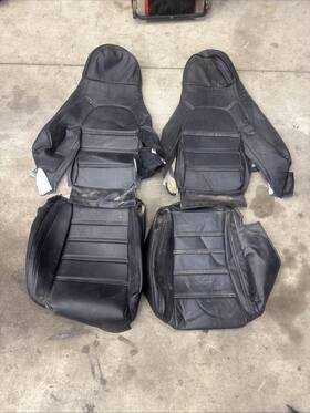 Ma13sc-ss Private Label Fits Mazda Miata Seat Covers 90-96 Pair Of Black Leatherette Standard Seats