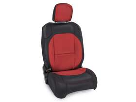 B025-01 Prp Seats Black With Red Stitching Rear Seat Cover