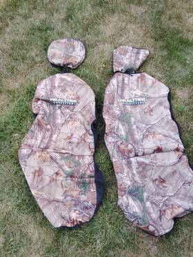 C000131040199 Realtree Camo Universal Car Seat Covers With Head Rest