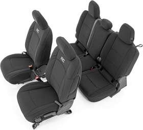 91034 Rough Country 696605065140 Neoprene Seat Covers For 2020-2022 Jeep Gladiator Jt -