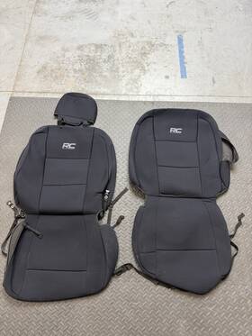 91016 Rough Country Neoprene Seat Covers For 15-25 F-150 17-25 Super Duty -