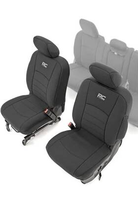 91028 Rough Country Neoprene Front Seat Covers For 09-18 Ram 1500 Used Vgc