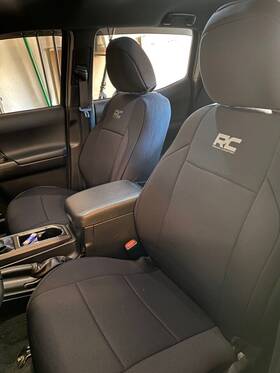 91030 Rough Country Front Neoprene Seat Covers For 2016-2023 Toyota Tacoma -