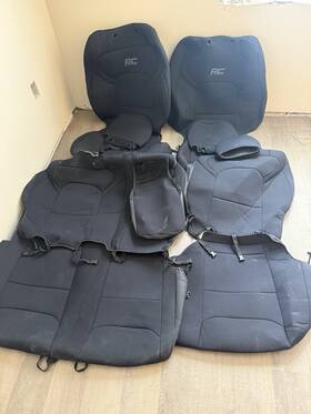 91041 Rough Country Front And Rear Seat Covers For Ram 1500 19-25