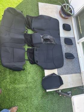 91056a Rough Country Seat Covers Fr Bucket And Rr Bench For Ford Ranger 2019-2023