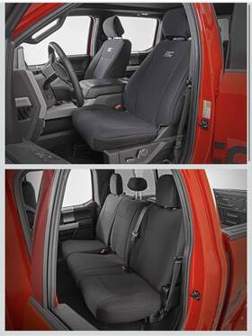 91067 Rough Country Neoprene Seat Cover Set For 15-25 F-150 17-25 F-250/350 -