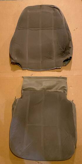 4316154 Saab Seat Cover For Drivers Back And Bottom. 900 1992-93. Grey Cloth