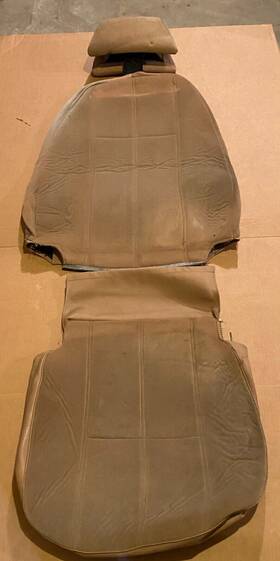 9539503 Saab Seat Cover For Front Back Headrest And Bottom. 900. Tan Cloth