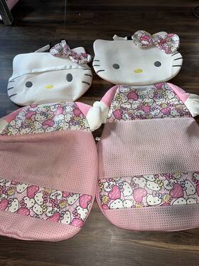 07470 Sanrio Hello Kitty Car Van Suv Truck Accessory 2 Piece Seat Cover #sanrio