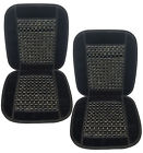 Lxc-019-bk-2 Sc Cpr Universal Natural Wooden Black Beaded Massage Car Seat Set
