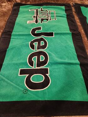 Towel2go Seat Armour T2g100g 2 - Jeep Covers -green With Logo- Fits All Models