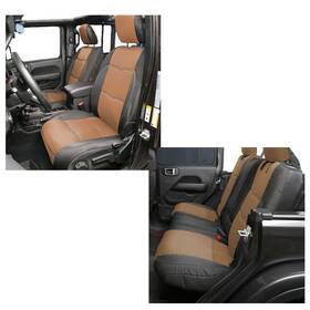 Smittybilt Mlx-smb578125-cl360a50 For Jeep Gladiator Jt 2020 2021 2022 Gen2 Seat Cover Front/rear Tan/black