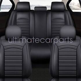 D2.tyzt06.h Soillar Faux Leather Seat Covers Full Set 5-sits Front And Rear Cushions For Toyota Tacoma