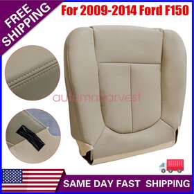 S1-nb000228 Soillar Front Driver Side Perforated Leather Bottom Seat Cover Tan Fits 09-14 Ford F150