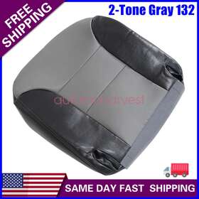 Z2.99ts09.h Soillar For 1999 2000 Chevy Tahoe Limitedz71 Driver Bottom Leather Seat Cover 2tone Gray