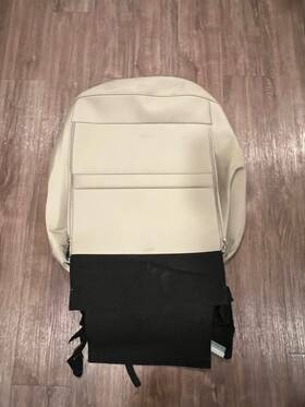 Z2.jdyg03.h Soillar Driver Side Leather Replacement Back Seat Cover Tan For 2016 2017 Honda Accord