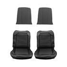 Su65blk Mustangs Unlimited Bucket Seat Upholstery Black Mustang Standard Interior
