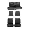 Su65blkv Mustangs Unlimited Front Rear Bucket Seat Upholstery Black Mustang Convertible