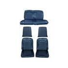Su65bluc Mustangs Unlimited Front Rear Bucket Seat Upholstery Blue Mustang Coupe