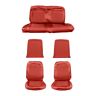 Su65redv Mustangs Unlimited Front Rear Bucket Seat Upholstery Red Mustang Convertible Su65redv Mustangs Unlimited Front Rear Bucket Seat Upholstery Red Mustang Convertible