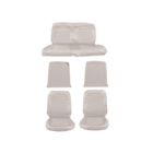 Su65whtc Mustangs Unlimited Front Rear Bucket Seat Upholstery White Mustang Coupe Su65whtc Mustangs Unlimited Front Rear Bucket Seat Upholstery White Mustang Coupe