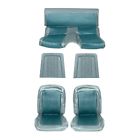 Su68aquf Mustangs Unlimited Front Rear Bucket Seat Upholstery Aqua Mustang Fastback Su68aquf Mustangs Unlimited Front Rear Bucket Seat Upholstery Aqua Mustang Fastback