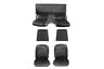 Su68blkf Mustangs Unlimited Front Rear Bucket Seat Upholstery Black Mustang Fastback