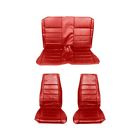 Su71vrmf Mustangs Unlimited Front Rear Bucket Seat Upholstery Vermillion Mustang Fastback