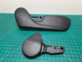 Ad411220 Subaru 16-18 Forester Front Right Side Seat Cover Trim Pair Set Black Oem