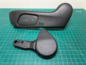 Ad411250 Subaru 16-18 Forester Front Left Driver Side Seat Cover Trim Pair Set Black Oem
