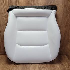 1669746-02-e Tesla 1099592 Model Y 3 Lh Driver Seat Leather Bottom Cushion White