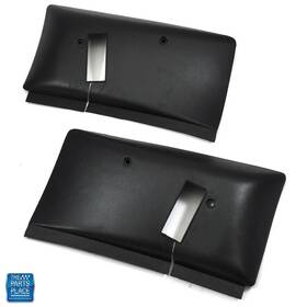 20187915 The Parts Place Inc. 20187914 1978-81 Camaro Firebird Rear Seat Belt Black Retractor Covers T-top Gm 20187