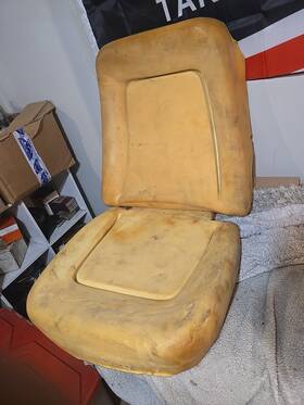 43-8027 Tmi Products 1967-68 Camaro Coupe Convertible Front Seat Foam For One Bucket Nice Shape