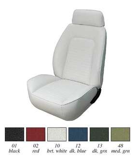 Tm3900801 Tmi Products 1969 Camaro - Sport Ii Front Bucket Seat Std Uphostery Black