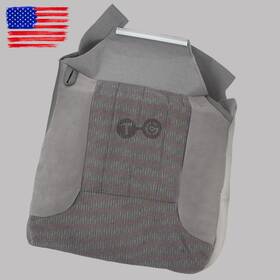 Z2.dqzyt07.l Topgearsltd For 1994-1997 Dodge Ram 1500 2500 3500 Slt Driver Bottom Cloth Seat Cover Gray