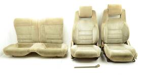 202.to1v86 Toyota 1986 Supra Mk3 7mge Complete Set Of Front And Rear Tan Cloth Seats