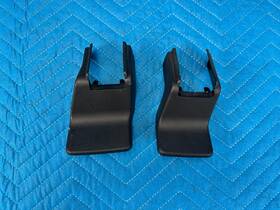 72137-0c430 Toyota Sequoia Front Passenger Seat Track Trim Cover Black 2pc Set 2008-2022 Oem