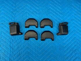 Toyota 721590c050 Sequoia 2nd Row Seat Track Trim Cap Cover Black 6pc Set 36k 2008-2022 Oem