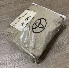 77799.05 Toyota Genuine Oem Rav4 2019-23 Front Seat Cover Beige Logo Cloth Upholstery
