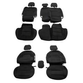Fb12972 Trushield Neoprene Front And Rear Seat Covers Black 21-25 Bronco 4 Door