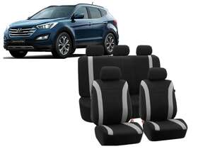 124568 Universalcarsusa For All Hyundai Car Seat Cover Custom Fit Grey Full Set 5-seat 9pcs Front Rear