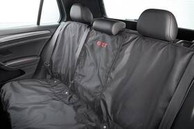 5gv-061-678-041 Volkswagen Genuine Rear Seat Cover With Gti Logo - Black