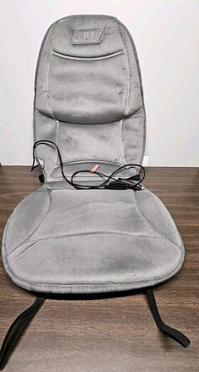 9438-2 Wagan 94382 Grey Velour Heated Seat Car Cushion