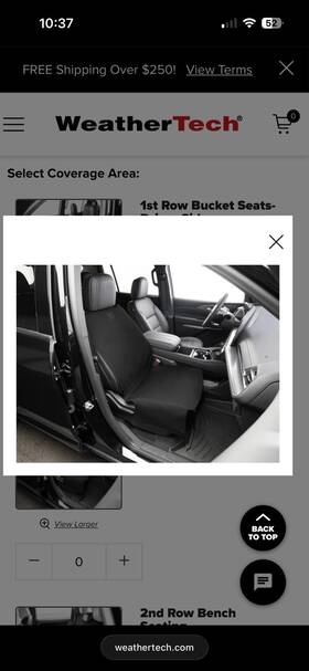 Weathertech 8asp-bu7b 2025 Volkswagen Taos Seat Protector