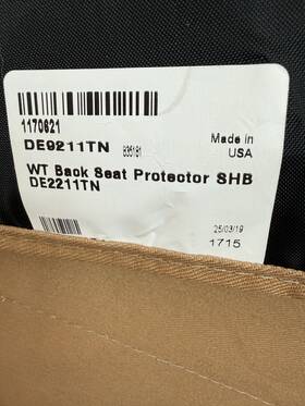 De2211tn Weathertech Lexus Es Seat Protector 2025