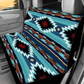 B08vf1by7z Wellflyhom Aztec Print Universal Rear Split Bench Seat Cover For Cars Truck Suv